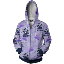 Load image into Gallery viewer, Melbourne Storm NRL Zip Hoodie Jacket