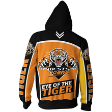 Load image into Gallery viewer, Wests Tigers NRL Zip Hoodie Jacket