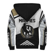 Load image into Gallery viewer, Collingwood Football Club AFL Australian Football League Zip Hoodie Fleece Jacket