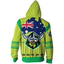 Load image into Gallery viewer, Canberra Raiders NRL Zip Hoodie Jacket