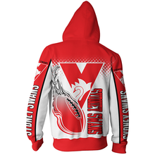 Load image into Gallery viewer, Sydney Swans AFL Zip Hoodie Jacket