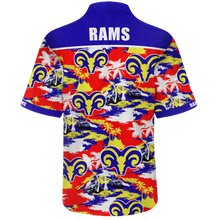 Load image into Gallery viewer, Adelaide Rams NRL National Rugby League Balenciaga Norm Fit Hawaiian Shirt
