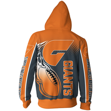Load image into Gallery viewer, Greater Western Sydney Giants AFL Zip Hoodie Jacket