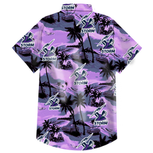 Load image into Gallery viewer, Melbourne Storm NRL National Rugby League Balenciaga Norm Fit Hawaiian Shirt