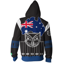 Load image into Gallery viewer, New Zealand Warriors NRL Zip Hoodie Jacket