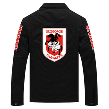Load image into Gallery viewer, St. George Illawarra Dragons  NRL National Rugby League Bomber Jacket Print 3D