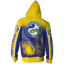 Load image into Gallery viewer, Parramatta Eels NRL Zip Hoodie Jacket