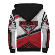 Load image into Gallery viewer, Essendon Football Club AFL Australian Football League Zip Hoodie Fleece Jacket