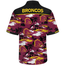 Load image into Gallery viewer, Brisbane Broncos NRL National Rugby League Balenciaga Norm Fit Hawaiian Shirt