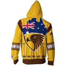 Load image into Gallery viewer, Hawthorn Football Club AFL Zip Hoodie Jacket