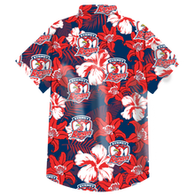 Load image into Gallery viewer, Sydney Roosters NRL National Rugby League Balenciaga Norm Fit Hawaiian Shirt