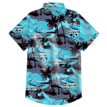 Load image into Gallery viewer, Cronulla-Sutherland Sharks NRL National Rugby League Balenciaga Norm Fit Hawaiian Shirt