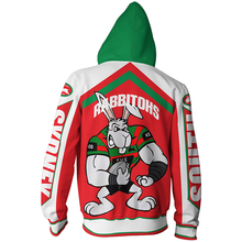 Load image into Gallery viewer, South Sydney Rabbitohs NRL Zip Hoodie Jacket