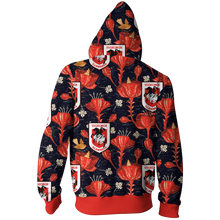 Load image into Gallery viewer, St. George Illawarra Dragons NRL Zip Hoodie Jacket