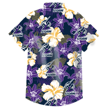 Load image into Gallery viewer, Melbourne Storm NRL National Rugby League Balenciaga Norm Fit Hawaiian Shirt