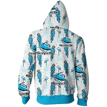 Load image into Gallery viewer, Cronulla Sharks NRL Zip Hoodie Jacket
