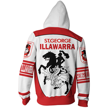 Load image into Gallery viewer, St. George Illawarra Dragons NRL Zip Hoodie Jacket