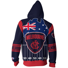 Load image into Gallery viewer, Melbourne Football Club AFL Zip Hoodie Jacket