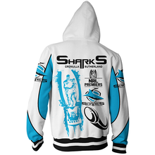 Load image into Gallery viewer, Cronulla-Sutherland Sharks NRL Zip Hoodie Jacket