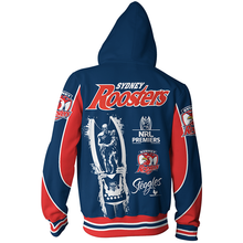 Load image into Gallery viewer, Sydney Roosters NRL Zip Hoodie Jacket