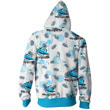 Load image into Gallery viewer, Cronulla Sharks NRL Zip Hoodie Jacket