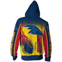 Load image into Gallery viewer, Adelaide Football Club AFL Zip Hoodie Jacket