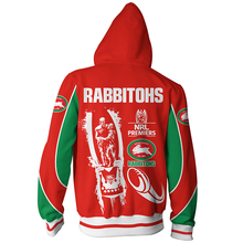 Load image into Gallery viewer, South Sydney Rabbitohs NRL Zip Hoodie Jacket