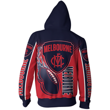 Load image into Gallery viewer, Melbourne Football Club AFL Zip Hoodie Jacket