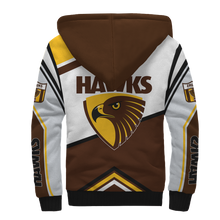 Load image into Gallery viewer, Hawthorn Football Club AFL Australian Football League Zip Hoodie Fleece Jacket