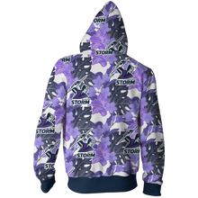 Load image into Gallery viewer, Melbourne Storm NRL Zip Hoodie Jacket