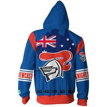 Load image into Gallery viewer, Newcastle Knights NRL Zip Hoodie Jacket