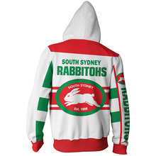 Load image into Gallery viewer, South Sydney Rabbitohs NRL Zip Hoodie Jacket