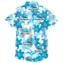 Load image into Gallery viewer, Cronulla-Sutherland Sharks NRL National Rugby League Balenciaga Norm Fit Hawaiian Shirt