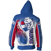 Load image into Gallery viewer, Western Bulldogs AFL Zip Hoodie Jacket