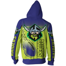 Load image into Gallery viewer, Canberra Raiders NRL Zip Hoodie Jacket