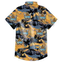 Load image into Gallery viewer, Gold Coast Titans NRL National Rugby League Balenciaga Norm Fit Hawaiian Shirt