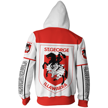 Load image into Gallery viewer, St. George Illawarra Dragons NRL Zip Hoodie Jacket