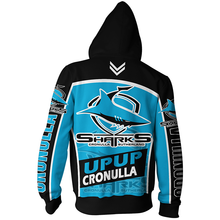 Load image into Gallery viewer, Cronulla-Sutherland Sharks NRL Zip Hoodie Jacket