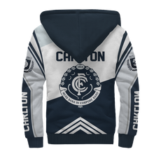Load image into Gallery viewer, Carlton Football Club AFL Australian Football League Zip Hoodie Fleece Jacket