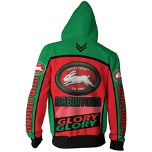 Load image into Gallery viewer, South Sydney Rabbitohs NRL Zip Hoodie Jacket