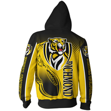 Load image into Gallery viewer, Richmond Football Club AFL Zip Hoodie Jacket