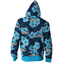 Load image into Gallery viewer, Cronulla Sharks NRL Zip Hoodie Jacket