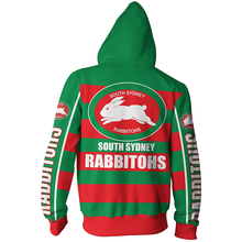 Load image into Gallery viewer, South Sydney Rabbitohs NRL Zip Hoodie Jacket