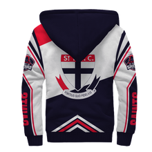 Load image into Gallery viewer, St Kilda Football Club AFL Australian Football League Zip Hoodie Fleece Jacket