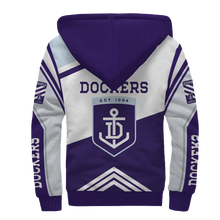 Load image into Gallery viewer, Fremantle Football Club AFL Australian Football League Zip Hoodie Fleece Jacket
