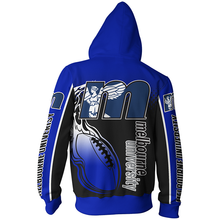 Load image into Gallery viewer, Melbourne University Football Club Football Club AFL Zip Hoodie Jacket