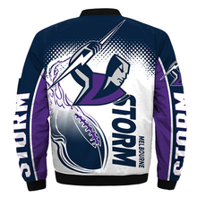 Load image into Gallery viewer, Melbourne Storm NRL Zip Hoodie Jacket
