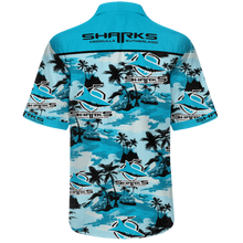 Load image into Gallery viewer, Cronulla-Sutherland Sharks Tommy Bahama Team Logo Emfielder Polo Shirt - Hawaiian Shirt