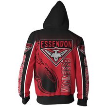 Load image into Gallery viewer, Essendon Football Club AFL Zip Hoodie Jacket