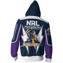 Load image into Gallery viewer, Melbourne Storm NRL Zip Hoodie Jacket